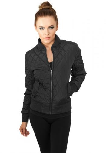 Urban Classics Ladies Diamond Quilt Nylon Jacket black - S