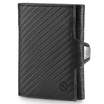 Slimpuro TRYO Slim Wallet pouzdro na 5 karet a mince, 9,2 x 2,2 x 7,5 cm (š x v x h), ochrana RFID