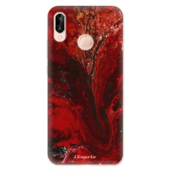 Odolné silikonové pouzdro iSaprio - RedMarble 17 - Huawei P20 Lite