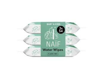 NAÏF Vlhčené ubrousky pro děti a miminka Baby & Kids (Water Wipes) 3 x 54 ks