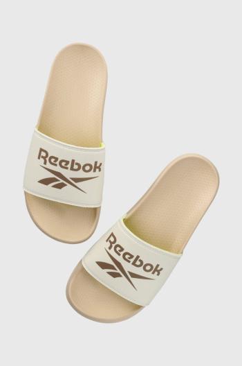 Pantofle Reebok dámské, béžová barva