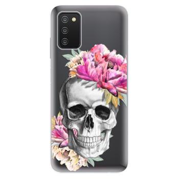 Odolné silikonové pouzdro iSaprio - Pretty Skull - Samsung Galaxy A03s