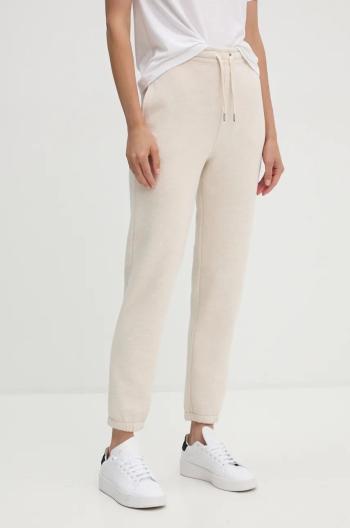 Kalhoty ZADIG&VOLTAIRE dámské, béžová barva, high waist, JWPA00032