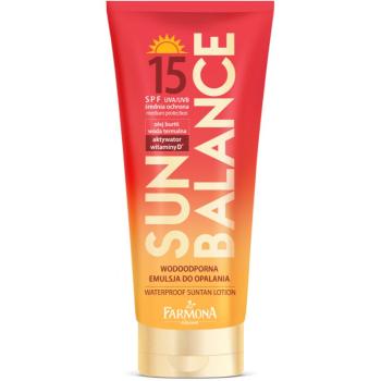 Farmona Sun Balance voděodolné mléko na opalování SPF 15 150 ml