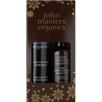 John Masters Organics Spearmint & Meadowsweet Scalp Duo dárková sada pro zdravou pokožku hlavy