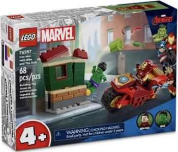 Iron Man s motorkou a Hulk - LEGO® Marvel