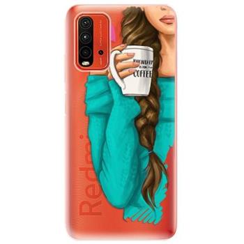 iSaprio My Coffe and Brunette Girl pro Xiaomi Redmi 9T (coffbru-TPU3-Rmi9T)