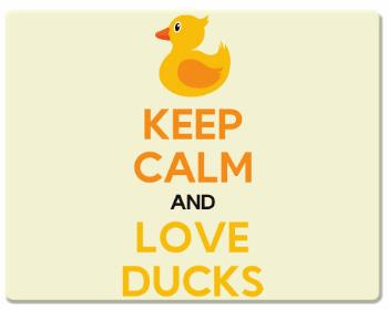 Podložka pod myš Keep calm and love ducks