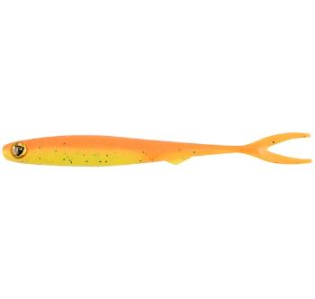 Fox rage gumová nástraha slick finesse super soft uv orange chartreuse - 16 cm