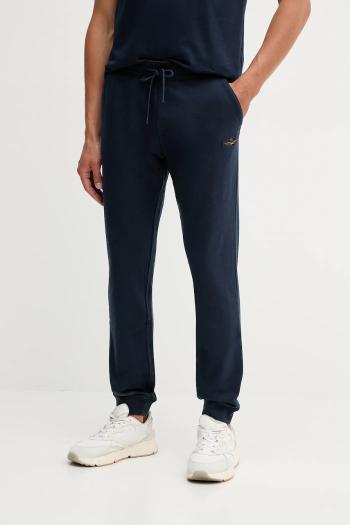 Tepláky Aeronautica Militare tmavomodrá farba, jednofarebné, PF1008UF00662