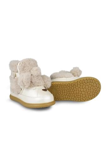 Dětské kožené zimní boty Donsje Dubu Exclusive Shoes Poodle béžová barva, 1500503