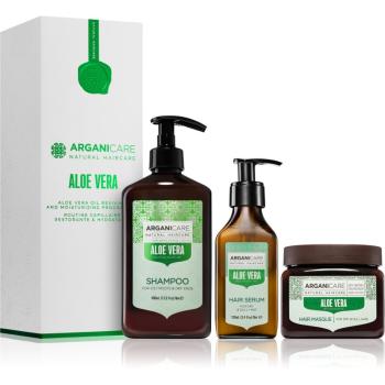 Arganicare Aloe Vera Oil Reviving and Moisturizing Program Set dárková sada s hydratačním účinkem