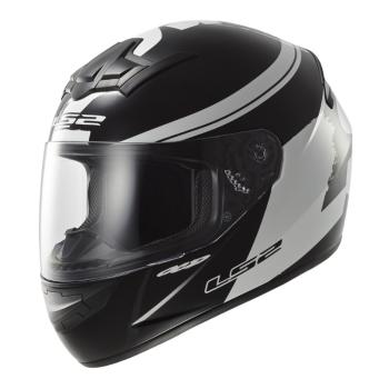 Moto přilba LS2 FF352 Rookie Fluo Black-White  černo-bílá  XL (61-62)