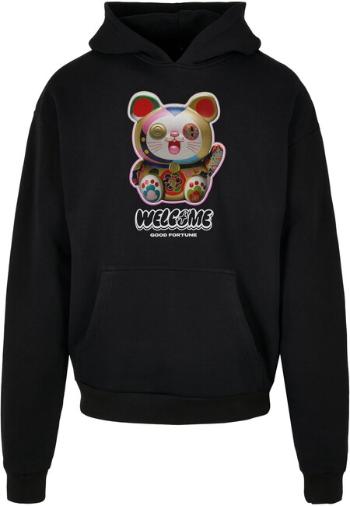 Mr. Tee Welcome Cat Ulrta Heavy Oversize Hoodie black - XS