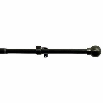 Set perdea extensibil Ball 16/19 mm nichel negru,120 - 230 cm, fără inele, negru, 120 - 230 cm