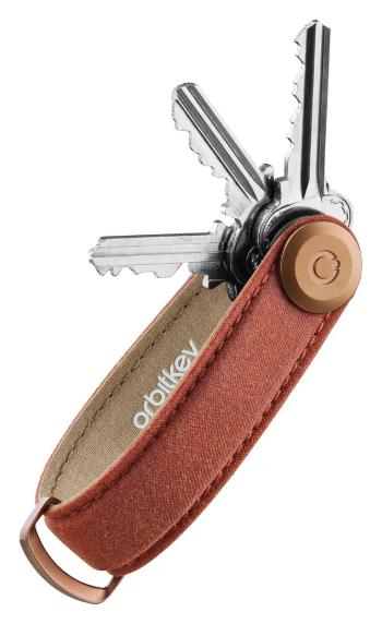 Orbitkey Waxed Canvas Brick Red