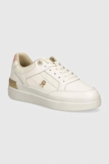 Sneakers boty Tommy Hilfiger LUX HARDWARE COURT bílá barva, FW0FW07997