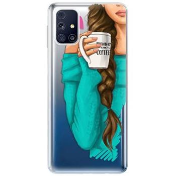 iSaprio My Coffe and Brunette Girl pro Samsung Galaxy M31s (coffbru-TPU3-M31s)