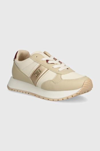 Dětské sneakers boty Tommy Hilfiger béžová barva, T3A9-33548