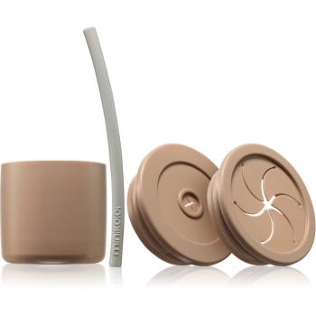 Minikoioi Sip+Snack Set jídelní sada pro děti Bubble Beige / Powder Grey 1 ks