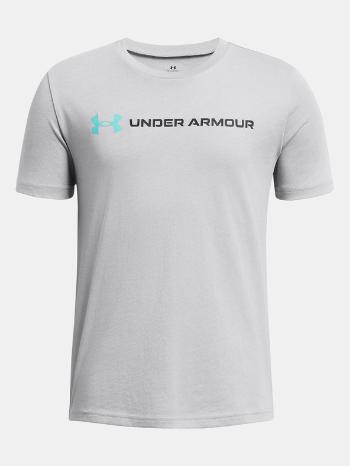 Under Armour UA B Logo Wordmarrk SS Triko dětské Šedá