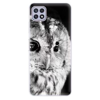 Odolné silikonové pouzdro iSaprio - BW Owl - Samsung Galaxy A22 5G