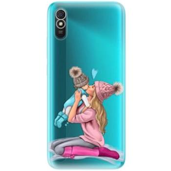 iSaprio Kissing Mom - Blond and Boy pro Xiaomi Redmi 9A (kmbloboy-TPU3_Rmi9A)