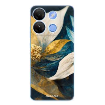 Odolné silikonové pouzdro iSaprio - Gold Petals - Infinix Smart 7