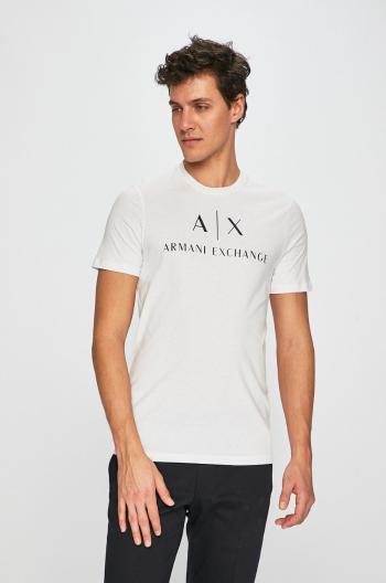 Tričko Armani Exchange bílá barva, s potiskem, 8NZTCJ Z8H4Z NOS