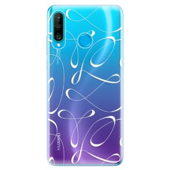 Odolné silikonové pouzdro iSaprio - Fancy - white - Huawei P30 Lite