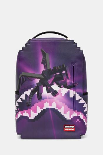 Batoh Sprayground x Minecraft fialová barva, velký, vzorovaný, 910B6426NSZ