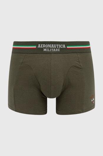 Boxerky Aeronautica Militare (2-pack) pánské, zelená barva