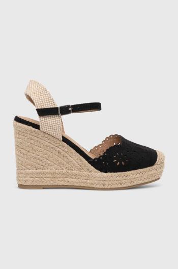 Espadrilky Answear Lab černá barva, na platformě