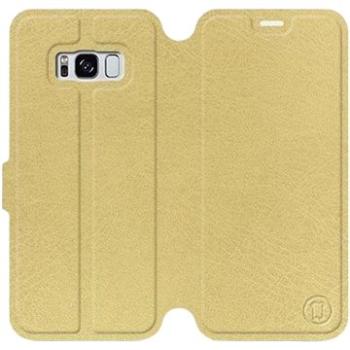 Flip pouzdro na mobil Samsung Galaxy S8 v provedení  Gold&Gray s šedým vnitřkem (5903226014538)