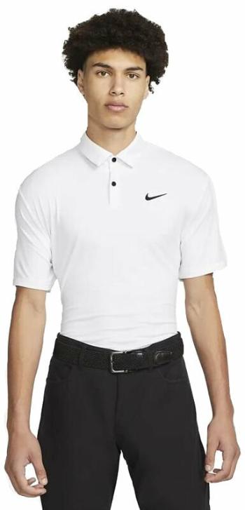 Nike Dri-Fit Tour Mens Solid Golf White/Black XL Polo košile