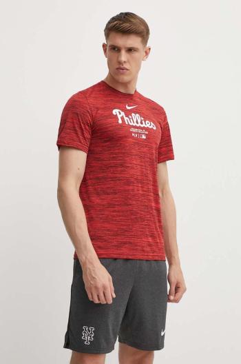 Tričko Nike Philadelphia Phillies červená barva, s potiskem