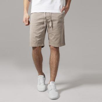 Urban Classics Stretch Twill Joggshorts sand - L