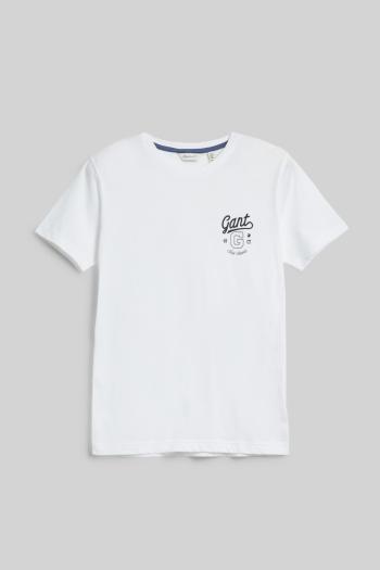 TRIČKO GANT SS GRAPHIC T-SHIRT WHITE