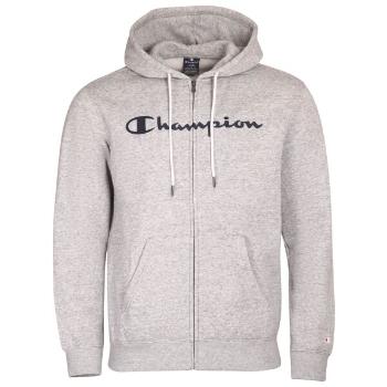 Champion HOODED FULL ZIP SWEATSHIRT Pánská mikina, šedá, velikost