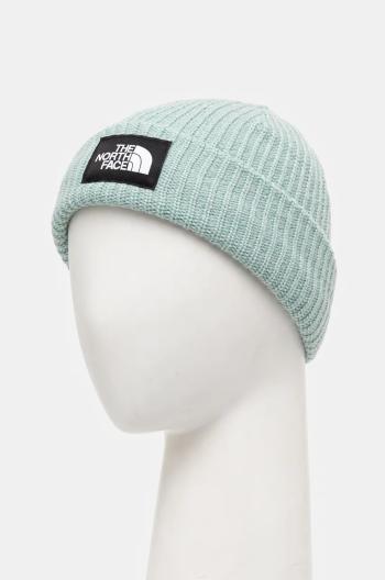 Dětská čepice The North Face SALTLINED BEANIE tyrkysová barva, z husté pleteniny, NF0A7WG81OC1