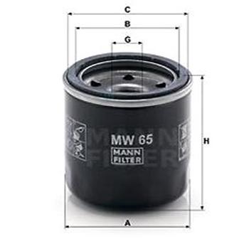 MANN-FILTER MW65 pro vozy BIMOTA MOTORCYCLES;CAGIVA MOTORCYCLES;KAWASAKI MOTORCYCLES;SACHS MOTORCYCL (MW65)