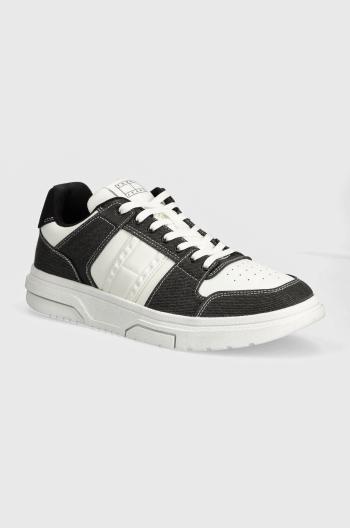 Sneakers boty Tommy Jeans THE BROOKLYN MIX MATERIAL černá barva, EM0EM01428