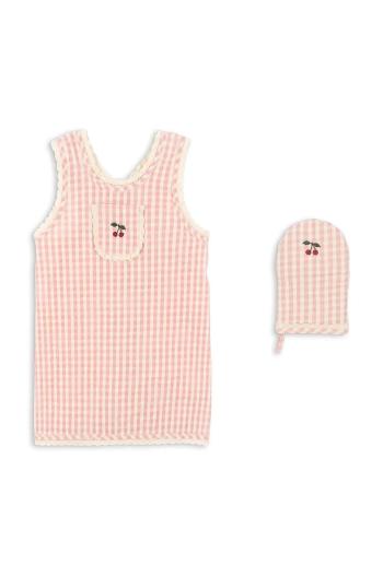 Dětská zástěra Konges Sløjd KIDS FRILL APRON SET KS102011