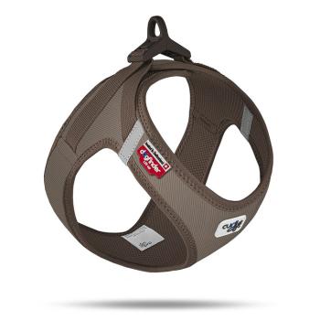 CURLI Postroj pro psy se sponou Manšestr Brown XS, 3-5 kg