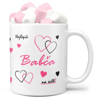 Hrnek Nejlepší babča na světě (Náplň hrníčku: Marshmallow)