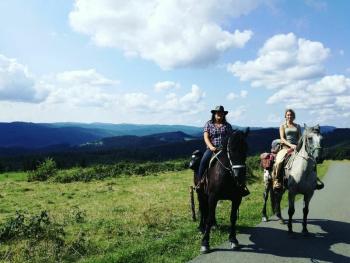 Celodenní výlet na koních v Beskydech, Slovensko