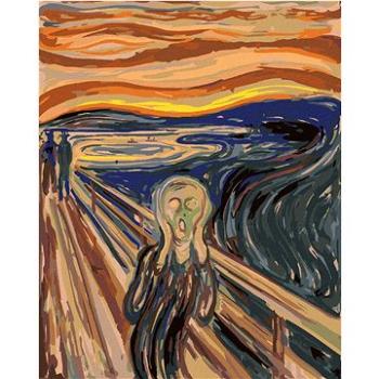 Diamondi - Diamantové malování - VÝKŘIK (E. MUNCH), 40x50 cm, Vypnuté plátno na rám (604115B)