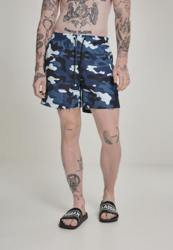 Urban Classics Camo Swimshorts blue camo