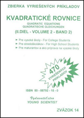 Kvadratické rovnice II.diel - Marián Olejár, Iveta Olejárová