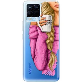 iSaprio My Coffe and Blond Girl pro Realme 8 / 8 Pro (coffblon-TPU3-RLM8)